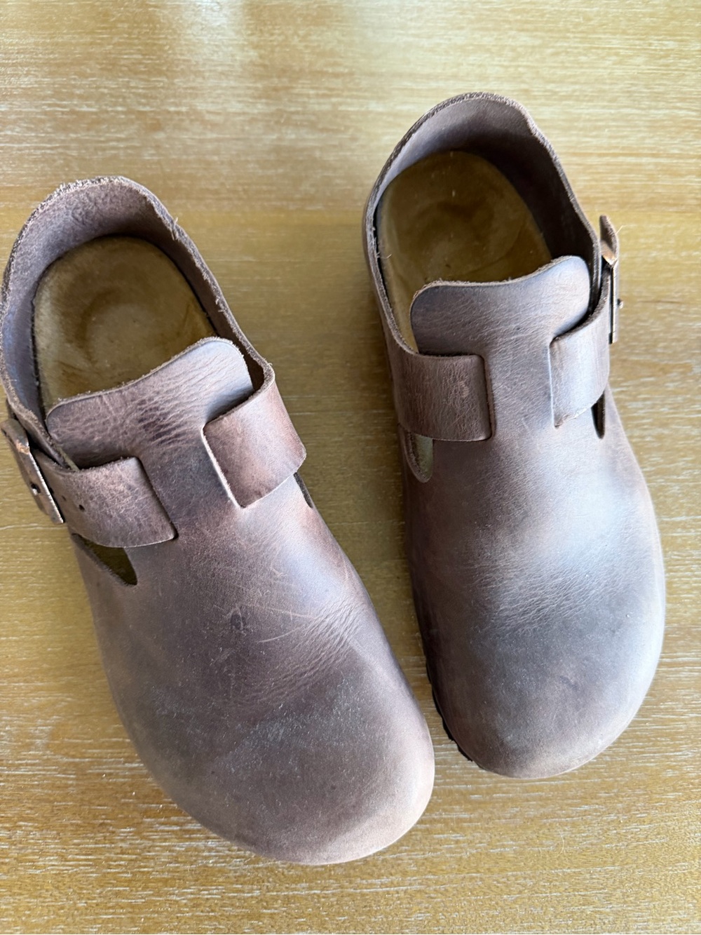 Birkenstock London Oiled Leather Clogs - Habana Brown (EU 41 / US M 8 / W 10)